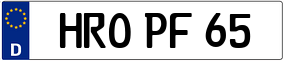 Trailer License Plate